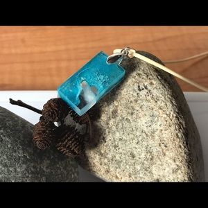 Handmade Selenite Infused Iceberg Glacier Pendant